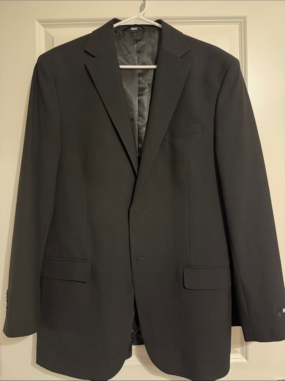DNKY Black Men’s Two-Button Suit Jacket